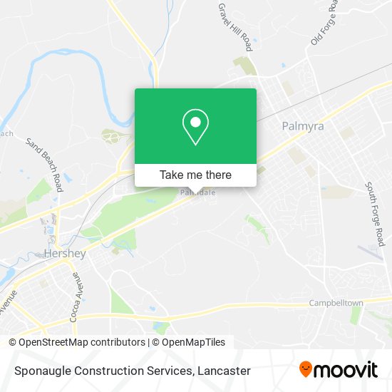 Sponaugle Construction Services map