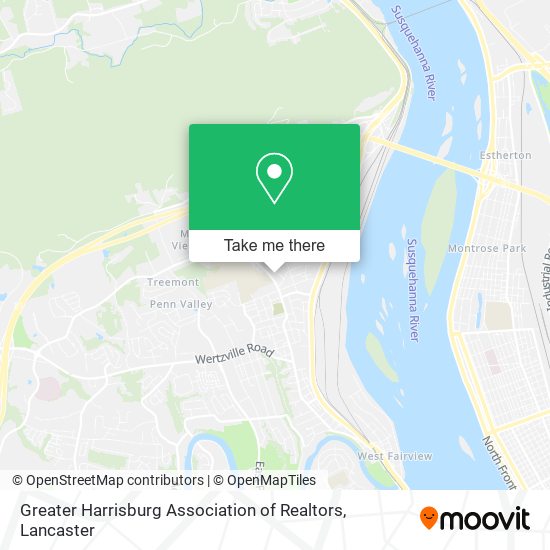 Greater Harrisburg Association of Realtors map