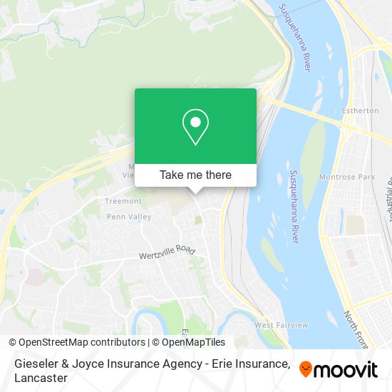 Mapa de Gieseler & Joyce Insurance Agency - Erie Insurance