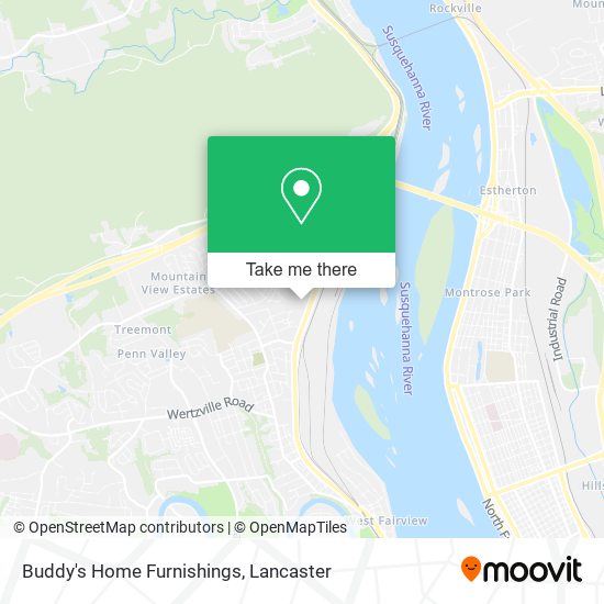 Buddy's Home Furnishings map