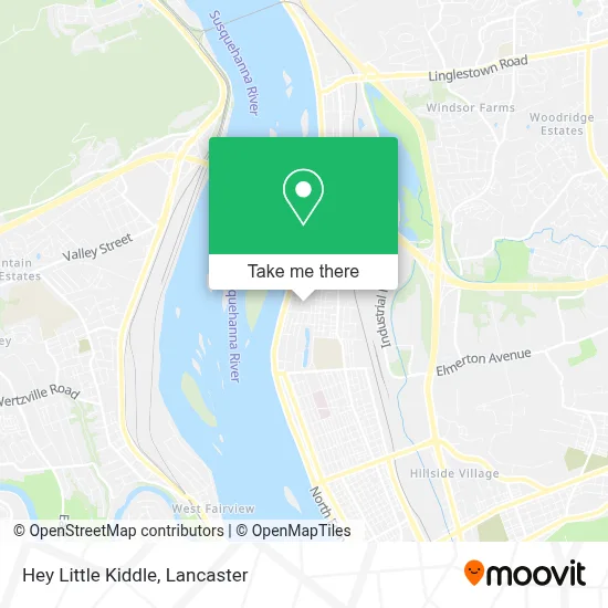 Hey Little Kiddle map