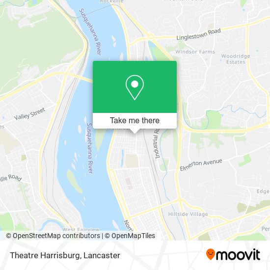 Theatre Harrisburg map