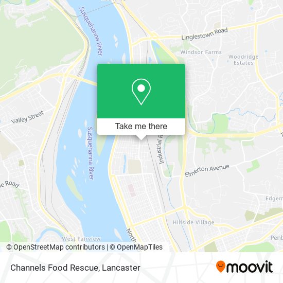 Channels Food Rescue map