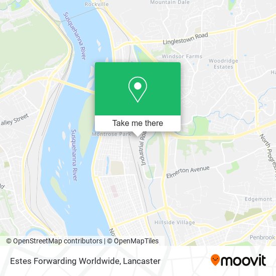 Mapa de Estes Forwarding Worldwide