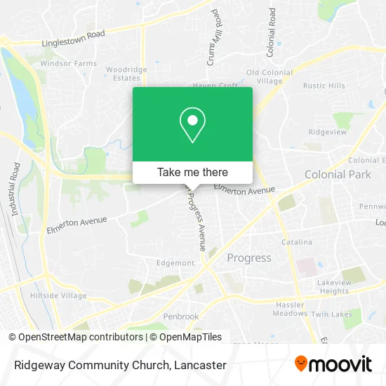 Ridgeway Community Church map