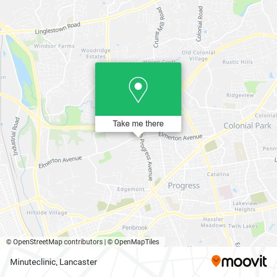 Mapa de Minuteclinic