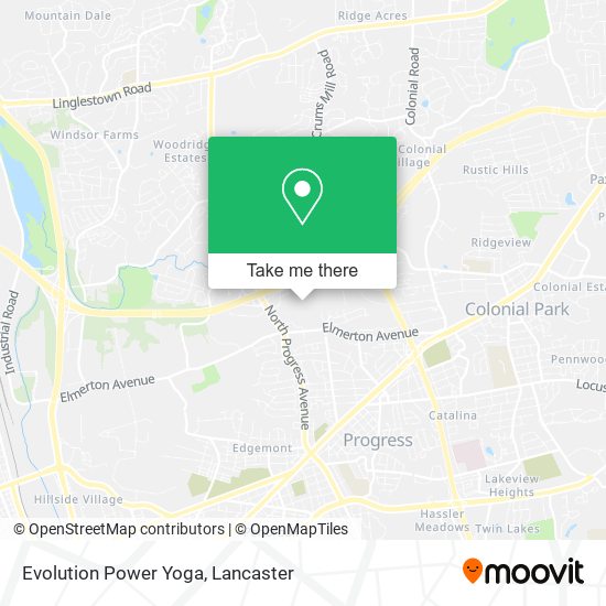 Evolution Power Yoga map