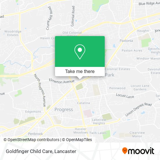 Goldfinger Child Care map
