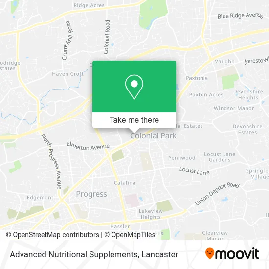 Advanced Nutritional Supplements map
