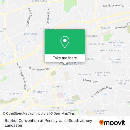 Mapa de Baptist Convention of Pennsylvania-South Jersey