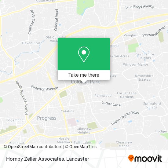 Hornby Zeller Associates map