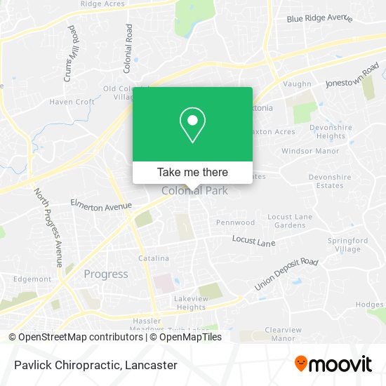Pavlick Chiropractic map