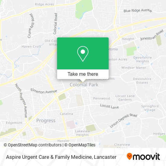 Aspire Urgent Care & Family Medicine map