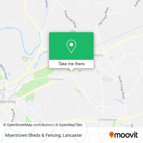 Mapa de Myerstown Sheds & Fencing