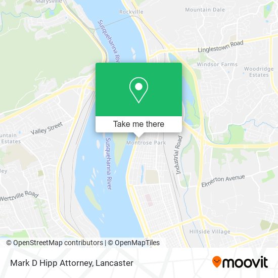Mapa de Mark D Hipp Attorney