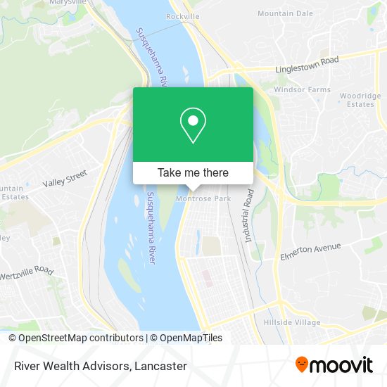 River Wealth Advisors map