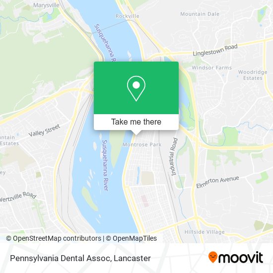 Pennsylvania Dental Assoc map