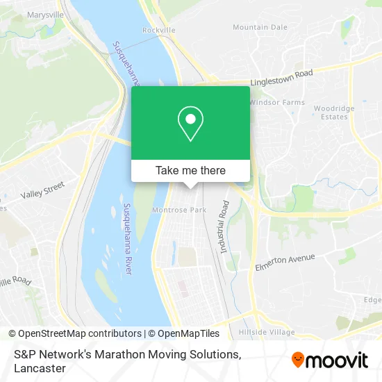 S&P Network's Marathon Moving Solutions map