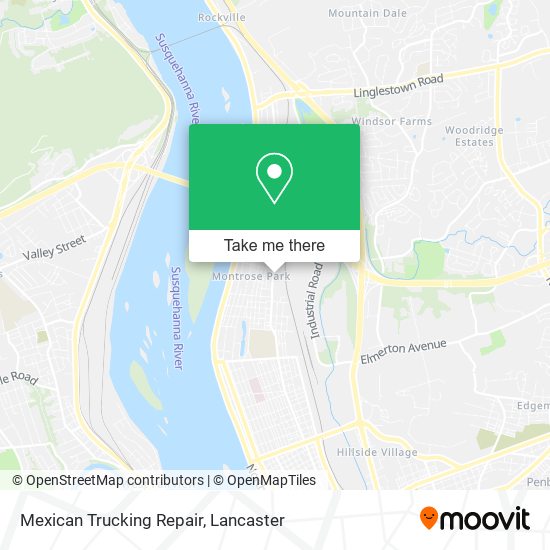 Mexican Trucking Repair map