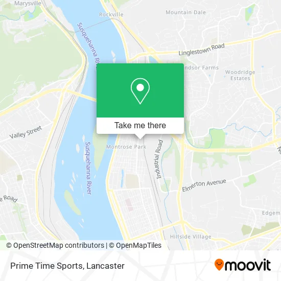 Prime Time Sports map