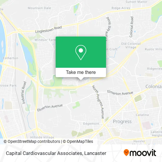 Capital Cardiovascular Associates map