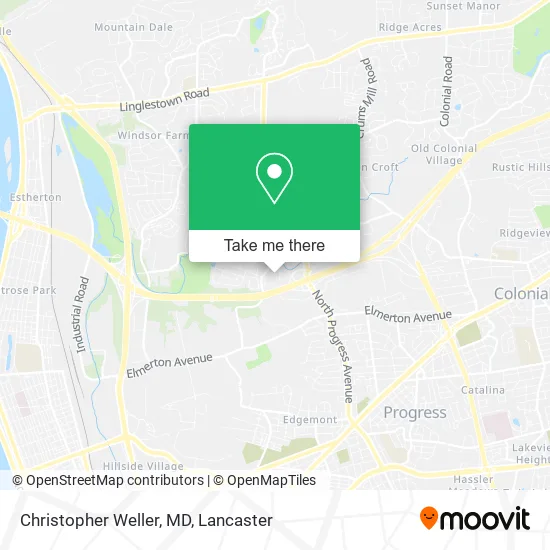 Christopher Weller, MD map