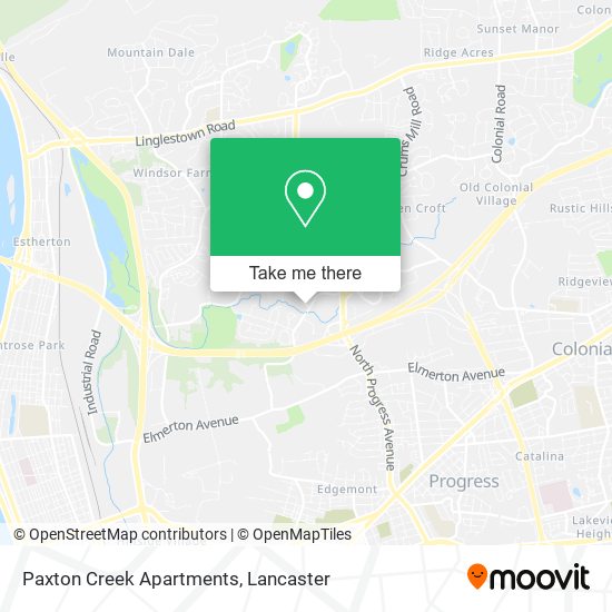 Mapa de Paxton Creek Apartments