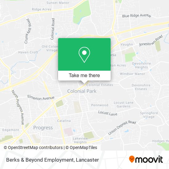 Berks & Beyond Employment map