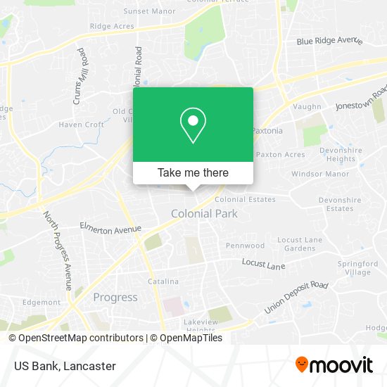 Mapa de US Bank