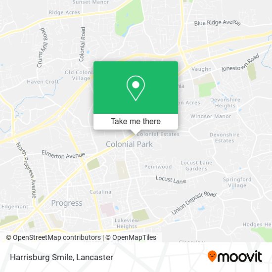 Mapa de Harrisburg Smile