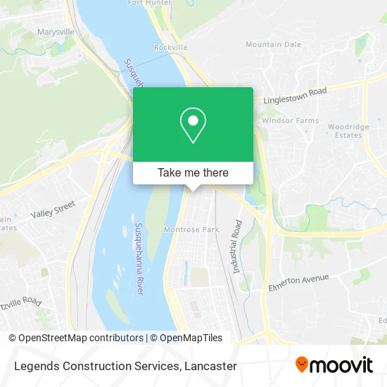 Legends Construction Services map