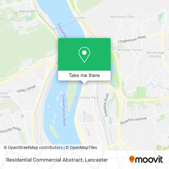 Residential Commercial Abstract map