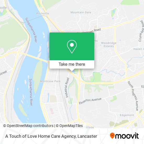 A Touch of Love Home Care Agency map
