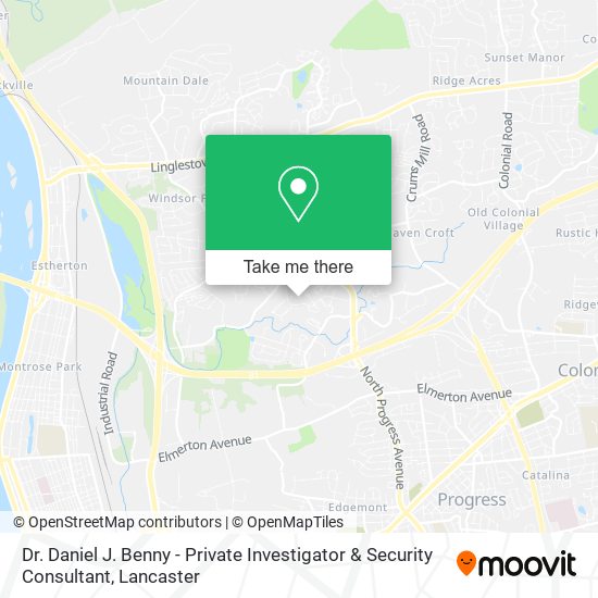 Dr. Daniel J. Benny - Private Investigator & Security Consultant map