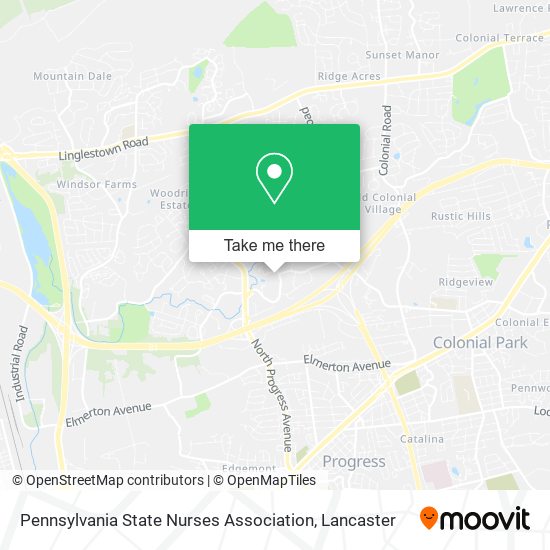 Pennsylvania State Nurses Association map