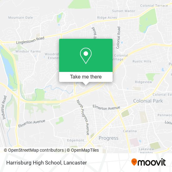 Harrisburg High School map