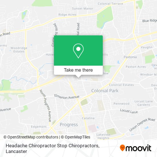 Mapa de Headache Chiropractor Stop Chiropractors