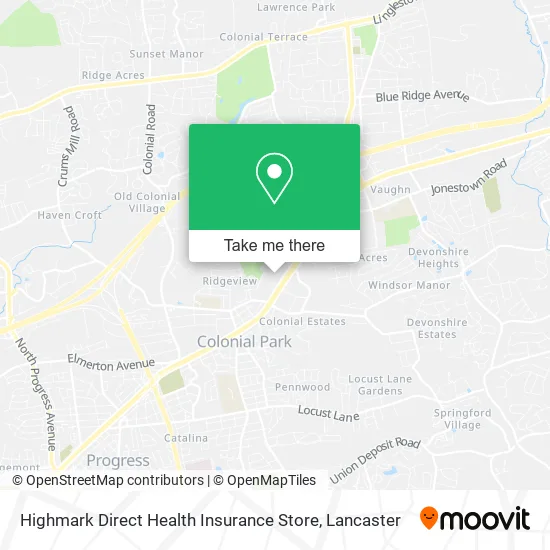 Highmark Direct Health Insurance Store map