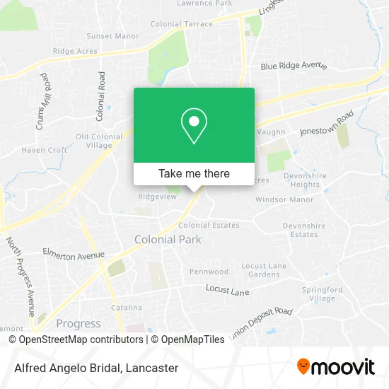Alfred Angelo Bridal map