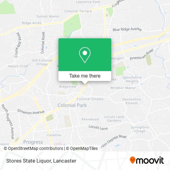 Mapa de Stores State Liquor