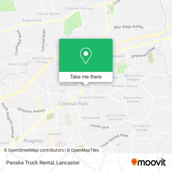 Penske Truck Rental map