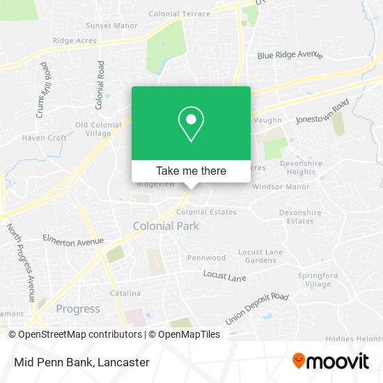 Mapa de Mid Penn Bank