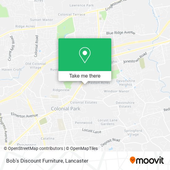 Bob's Discount Furniture map