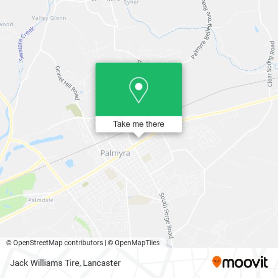 Jack Williams Tire map