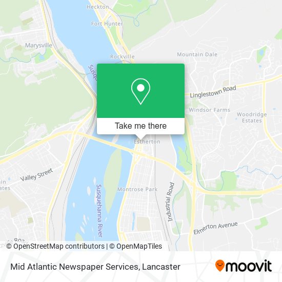 Mid Atlantic Newspaper Services map