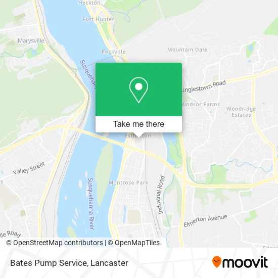 Bates Pump Service map