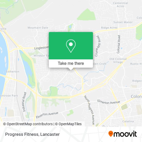 Mapa de Progress Fitness