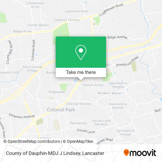 County of Dauphin-MDJ J Lindsey map