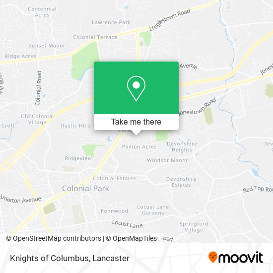 Knights of Columbus map