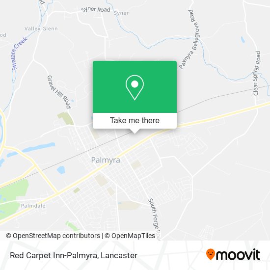 Red Carpet Inn-Palmyra map